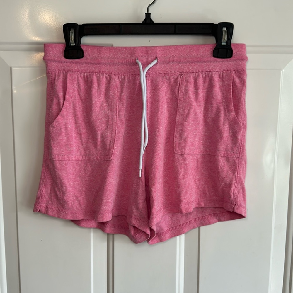 Athletic Works Women’s Pink Lounge Drawstring Athletic Comfy Shorts Small
